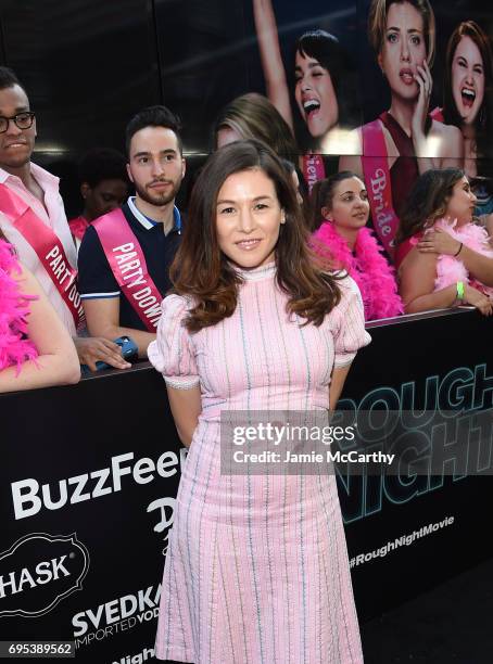 Yael Stone attends New York Premiere of Sony's ROUGH NIGHT presented by SVEDKA Vodka at AMC Lincoln Square Theater on June 12, 2017 in New York City.