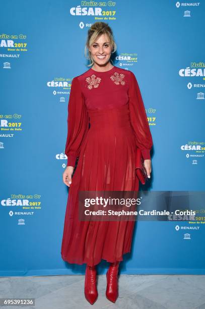 Italian actress Sveva Alviti attends 'Les Nuits en Or 2017' Dinner Gala, at Unesco on June 12, 2017 in Paris, France.