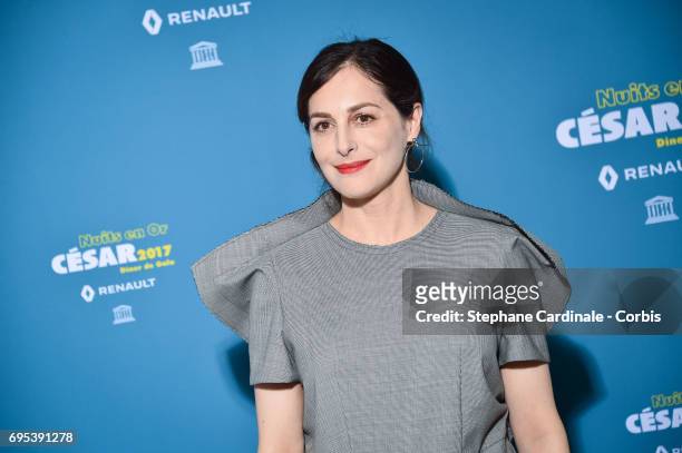 Actress Amira Casar attends 'Les Nuits en Or 2017' Dinner Gala, at Unesco on June 12, 2017 in Paris, France.