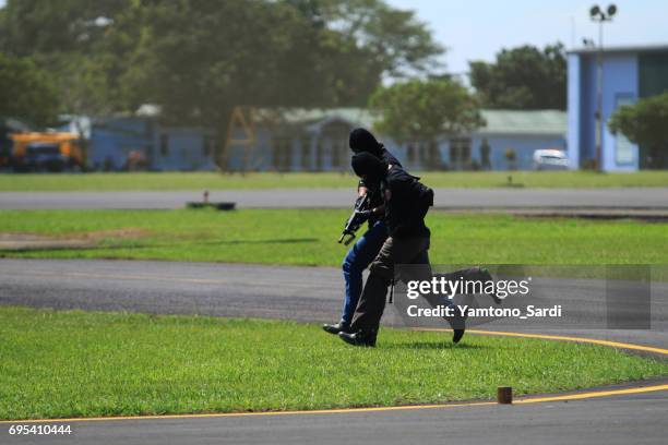indonesia against terrorists - the-indonesian-national-air-force-parade stock pictures, royalty-free photos & images