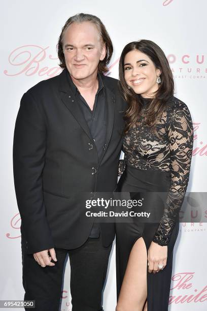 Quentin Tarantino and Daniella Pick attend the U.S. Premiere Of "The Beguiled" - Arrivals at Directors Guild Of America on June 12, 2017 in Los...