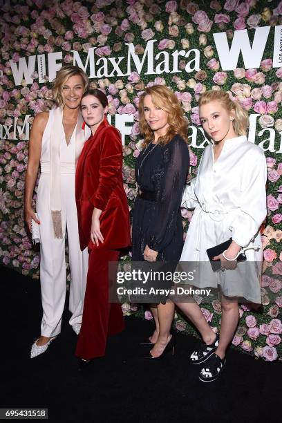 Nicola Maramotti, Zoey Deutch Lea Thompson and Madelyn Deutch attend the Max Mara Celebrates Zoey Deutch As The 2017 Women In Film Max Mara Face Of...