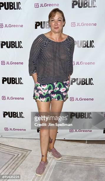 Actress Elizabeth Marvel attends the "Julius Caesar" opening night at Delacorte Theater on June 12, 2017 in New York City.