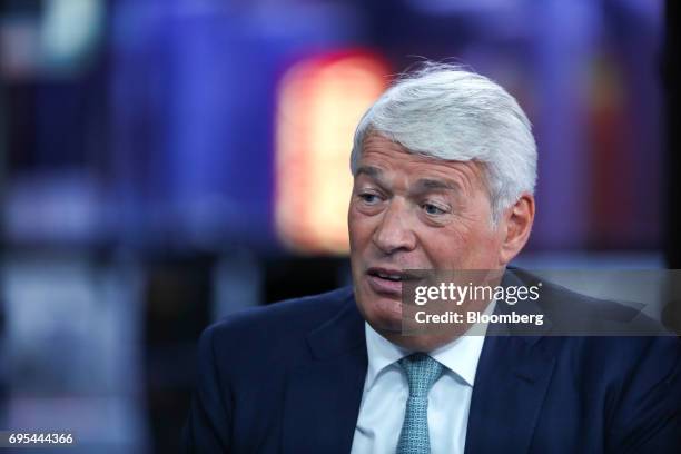 Geoff Drabble, chief executive officer of Ashtead Group Plc, speaks during a Bloomberg Television interview in London, U.K., on Tuesday, June 13,...