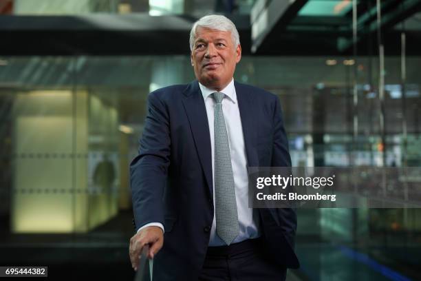 Geoff Drabble, chief executive officer of Ashtead Group Plc, poses for a photograph following a Bloomberg Television interview in London, U.K., on...