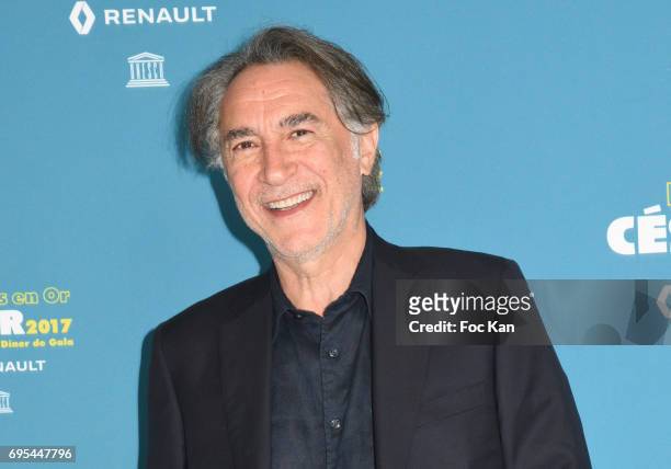 Director/actor Richard Berry attends 'Les Nuits en Or 2017' Dinner Gala - Photocall at UNESCO on June 12, 2017 in Paris, France.
