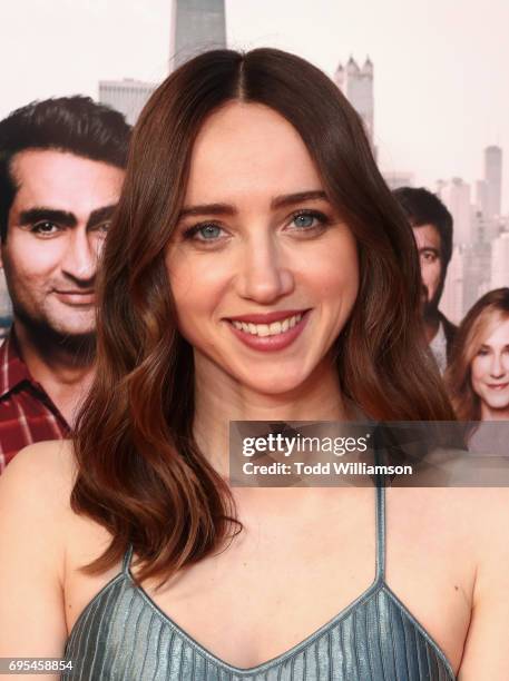 Actor Zoe Kazan attends Amazon Studios And Lionsgate Present The LA Premiere Of "THE BIG SICK" at the ArcLight Hollywood Cinerama Dome on June 12,...