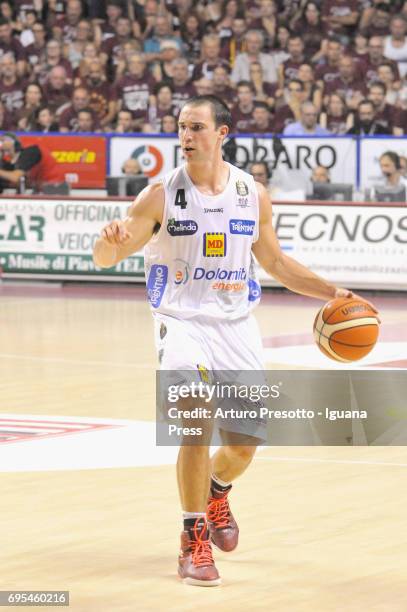 Aaron Craft of Dolomiti in action during the match game 1 of play off final series of LBA Legabasket of Serie A1 between ReyerUmana Venezia and...