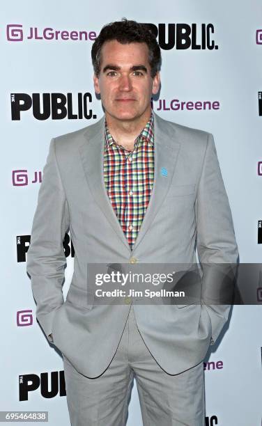 Actor Brian d'Arcy James attends the "Julius Caesar" opening night at Delacorte Theater on June 12, 2017 in New York City.