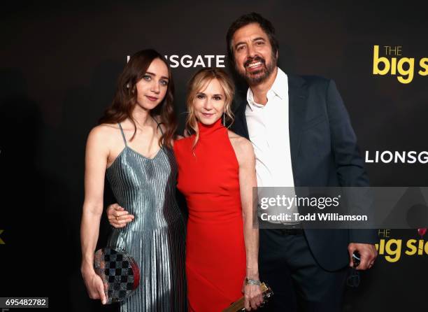 Actors Zoe Kazan, Holly Hunter, and Ray Romano attend Amazon Studios And Lionsgate Present The LA Premiere Of "THE BIG SICK" at the ArcLight...