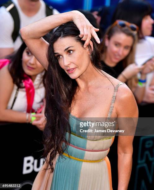 Demi Moore attends the "Rough Night" New York premiere at AMC Lincoln Square Theater on June 12, 2017 in New York City.