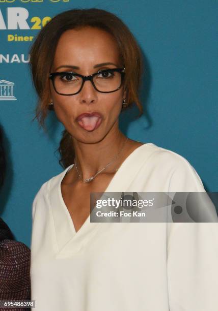 Sonia Rolland attends 'Les Nuits en Or 2017' Dinner Gala - Photocall at UNESCO on June 12, 2017 in Paris, France.