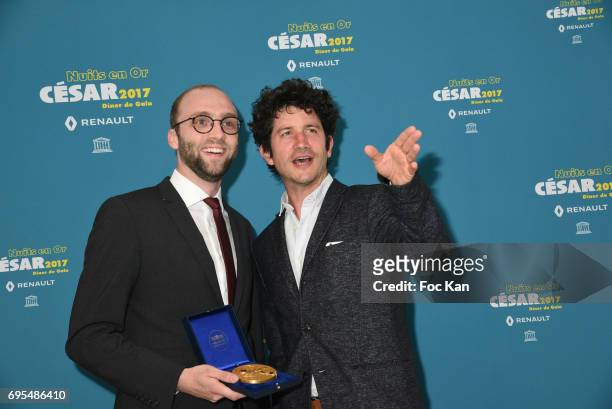 Steffen Heidenreich and Clement Sibony attend 'Les Nuits en Or 2017' Dinner Gala - Photocall at UNESCO on June 12, 2017 in Paris, France.