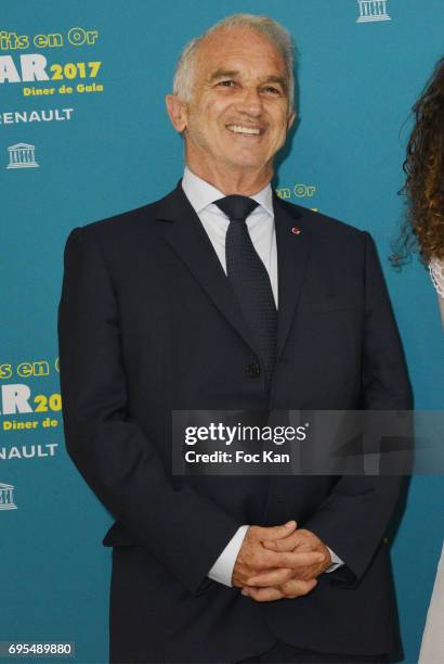 Alain Terzian attends 'Les Nuits en Or 2017' Dinner Gala - Photocall at UNESCO on June 12, 2017 in Paris, France.