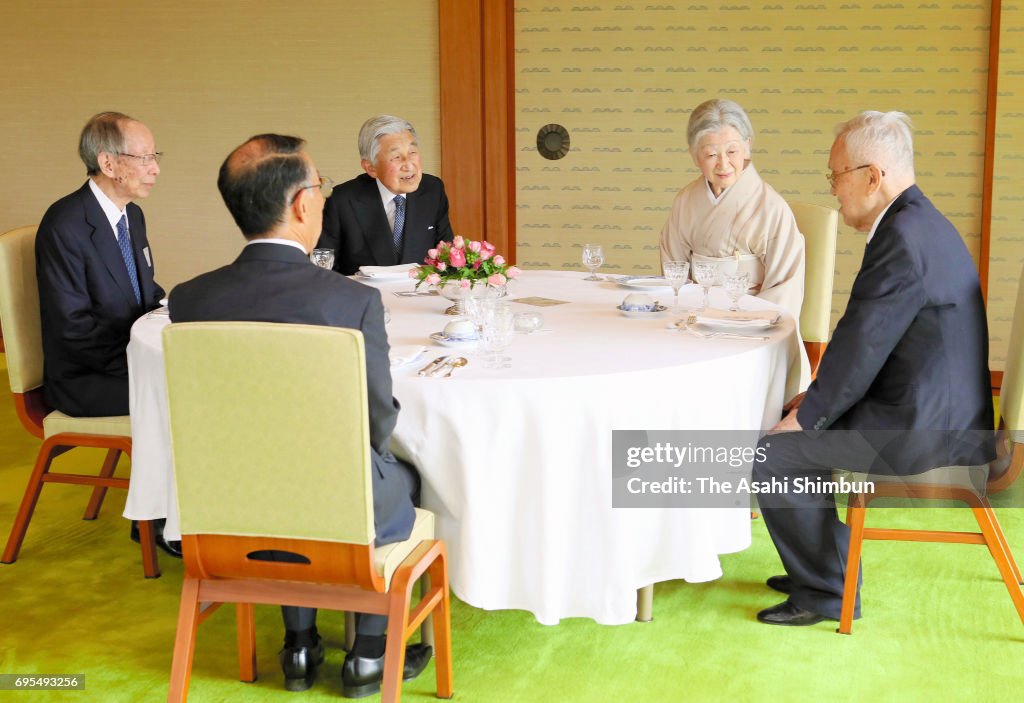 Emperor And Empress Attend Japan Academy Award Ceremony