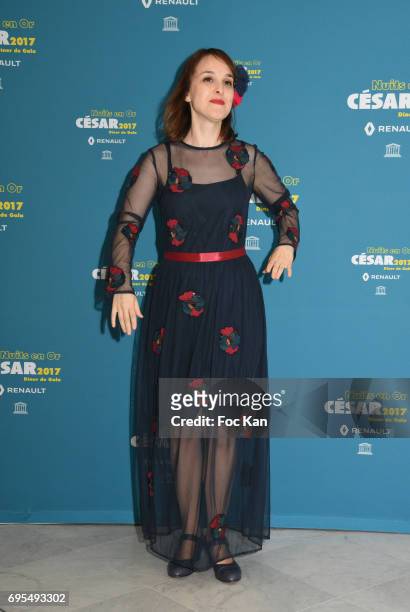 Monica Santos attends 'Les Nuits en Or 2017' Dinner Gala - Photocall at UNESCO on June 12, 2017 in Paris, France.