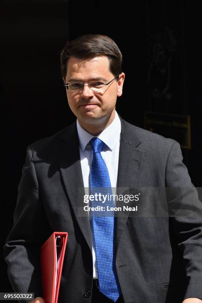 Secretary of State for Northern Ireland James Brokenshire leaves Downing Street on June 13, 2017 in London, England. The Prime Minister has...