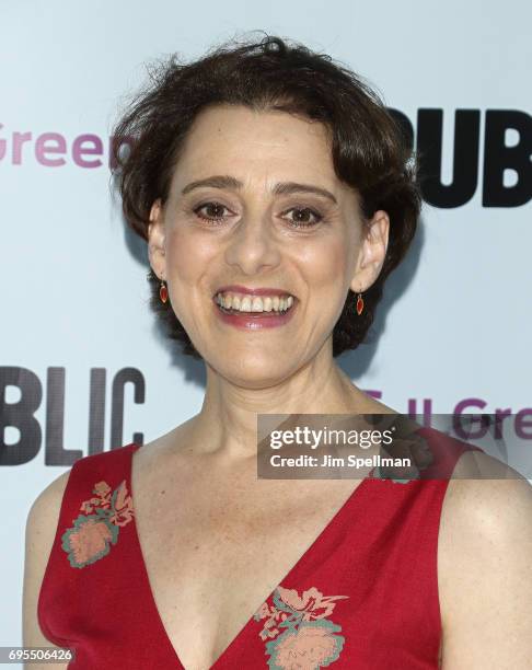 Actress Judy Kuhn attends the "Julius Caesar" opening night at Delacorte Theater on June 12, 2017 in New York City.