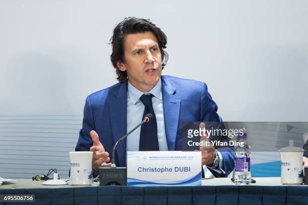 Olympic Games Executive Director Christophe Dubi speaks during the press conference of the 2nd meeting of the IOC Coordination Commission of the XXIV...
