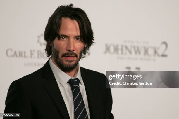 Keanu Reeves attends the Japan premiere of 'John Wick: Chapter 2' at Roppongi Hills on June 13, 2017 in Tokyo, Japan.