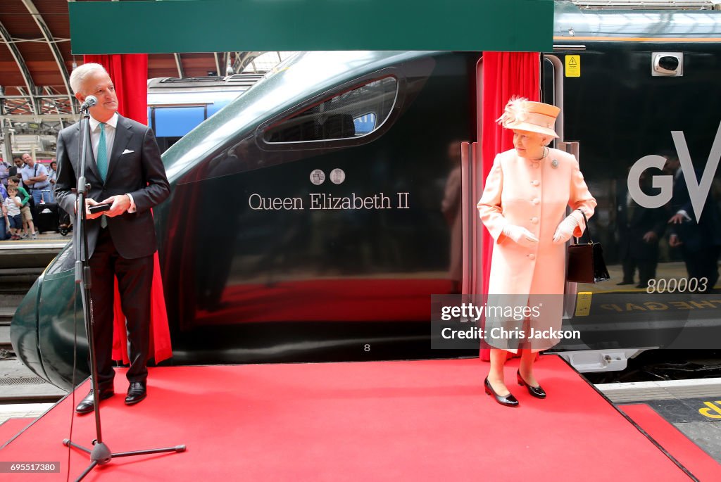 The Queen & Duke Of Edinburgh Mark The 175th Anniversary Of The First Train Journey By A British Monarch