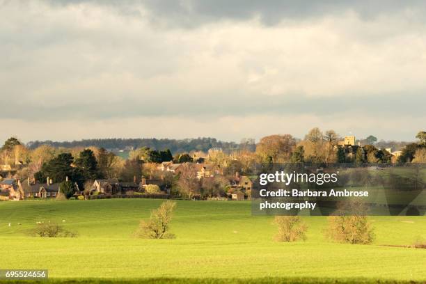 village view - northants stock pictures, royalty-free photos & images