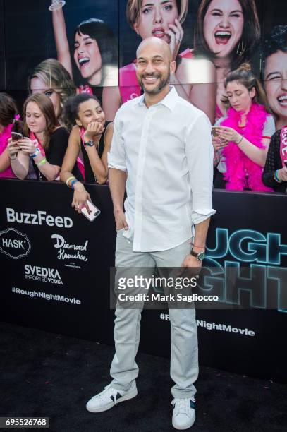 Keegan-Michael Key attends the "Rough Night" New York Premiere at AMC Lowes Lincoln Square on June 12, 2017 in New York City.