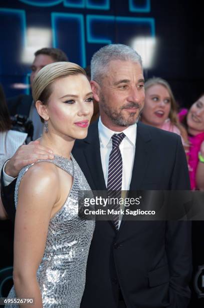 Actress Scarlett Johansson and Producer Matthew Tolmach attend the "Rough Night" New York Premiere at AMC Lowes Lincoln Square on June 12, 2017 in...