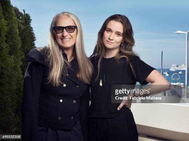 Film director Jane Campion with actor Alice Englert are photographed for the Hollywood Reporter on May 24, 2017 in Cannes, France.