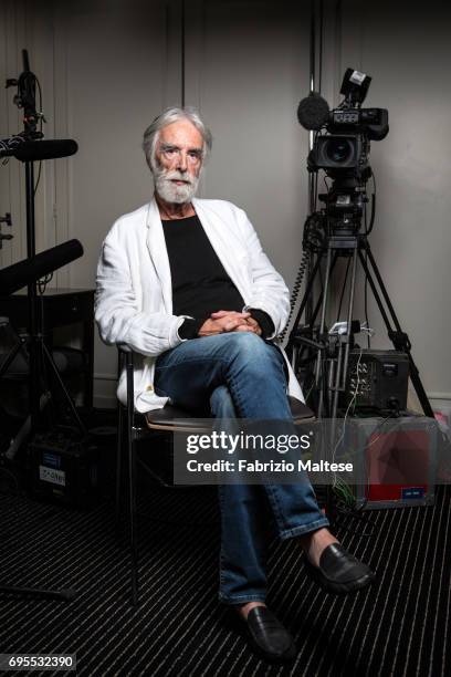 Film director Michael Haneke is photographed for the Hollywood Reporter on May 24, 2017 in Cannes, France.