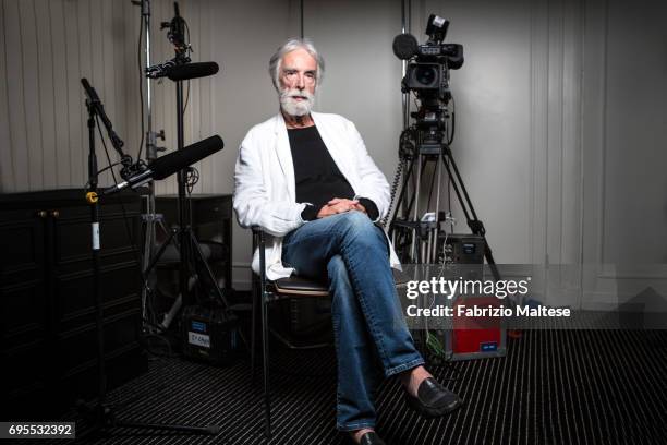 Film director Michael Haneke is photographed for the Hollywood Reporter on May 24, 2017 in Cannes, France.