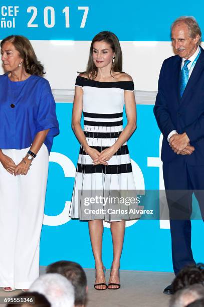 Queen Letizia of Spain attends the UNICEF awards 2017 at CESIC on June 13, 2017 in Madrid, Spain.
