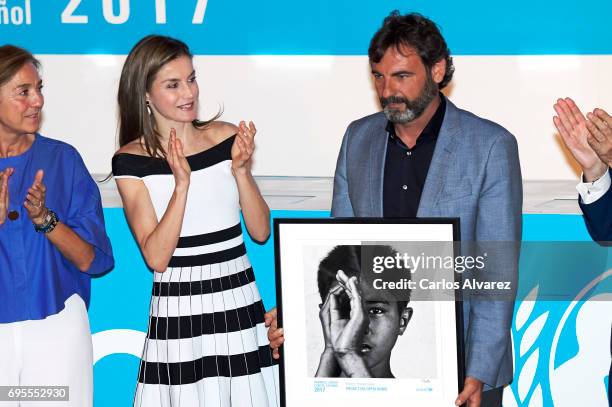 Queen Letizia of Spain attends the UNICEF awards 2017 at CESIC on June 13, 2017 in Madrid, Spain.