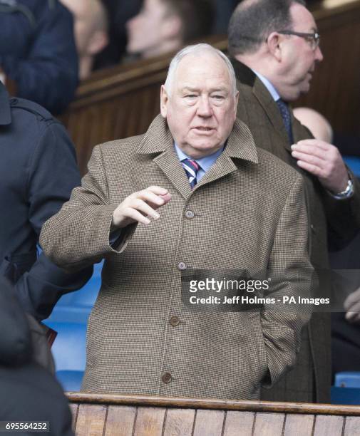 Comedian Andy Cameron during the Scottish Cup, Quarter Final match at the Ibrox Stadium, Glasgow.