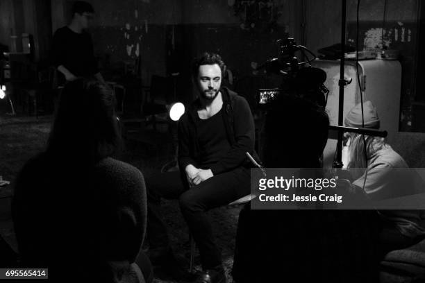 Actor George Blagden is photographed for The Picture Journal on February 14, 2017 in London, England.