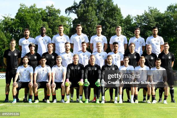 The team of Germany: Marvin Plattenhardt, Lars Stindl, Timo Werner, Bernd Leno, Marc-Andre ter Stegen, Kevin Trapp, Sebastian Rudy, Joshua Kimmich,...