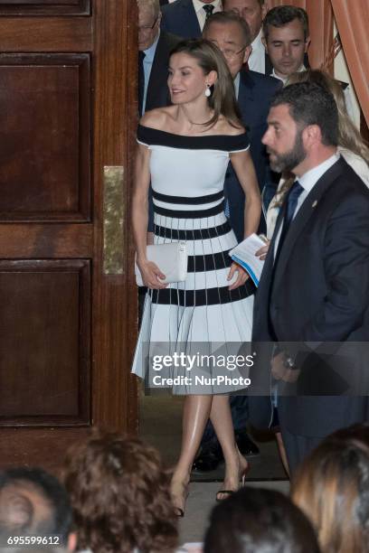 Queen Letizia of Spain attends UNICEF Awards 2017 at CSIC headquaters on June 13, 2017 in Madrid, Spain