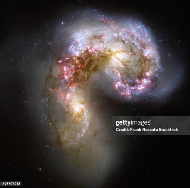 ngc 4038 -4039 antennae galaxies - hubble space telescope stock pictures, royalty-free photos & images