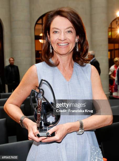 Winner Corinne Flick attends the Montblanc De La Culture Arts Patronage Award 2017 at Humboldt Carre on June 13, 2017 in Berlin, Germany.