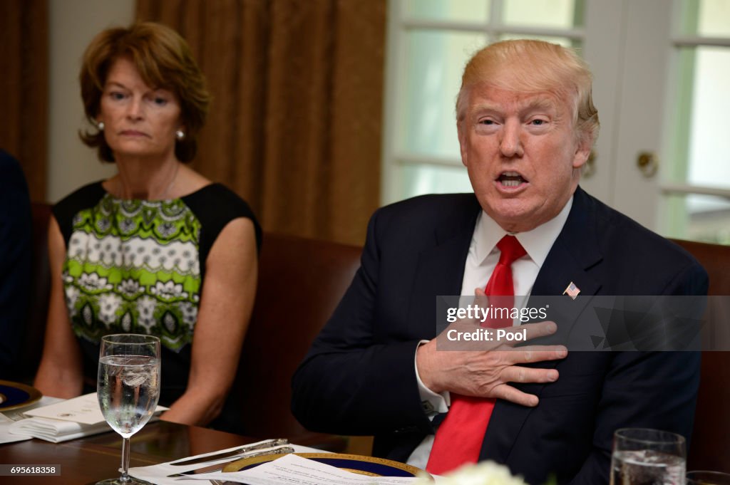 President Trump Hosts Lunch for Congressional Members at White House