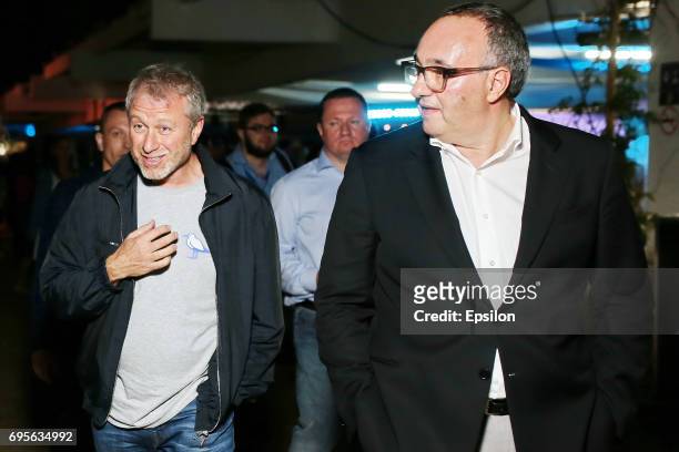 Russian businessman Roman Abramovich and producer Alexander Rodnyanski attend a RuArts Foundation cocktail party at the 28th Kinotavr Film Festival...