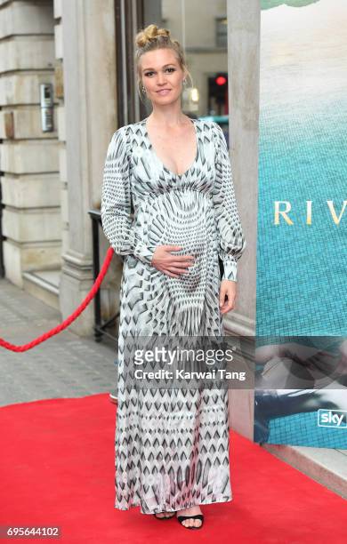 Julia Stiles attends the Riviera launch event at The Halcyon Gallery on June 13, 2017 in London, England.