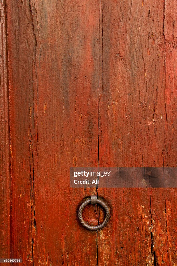 Street scene in Trogir old town (doors detail) , Croatia