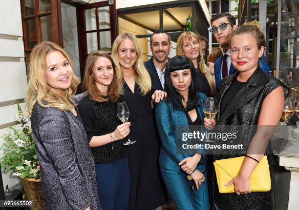 Cat Roach, Laura Urquhart, Alice Wellings, Julien Foussadier, Jet Luna, Marie Le Vavasseur, Jimmy Q and Laura Seward-Smith attend the GQ Bar pop-up...