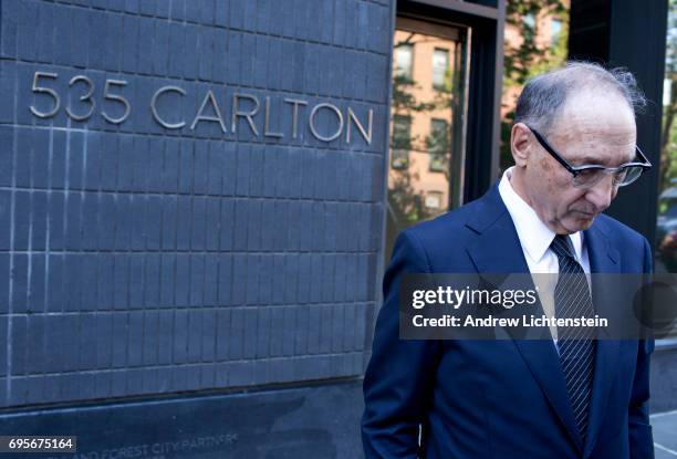 New York City and Atlantic Yards real estate developer Bruce Ratner attends a ribbon cutting ceremony for a new building in the Atlantic Yards...