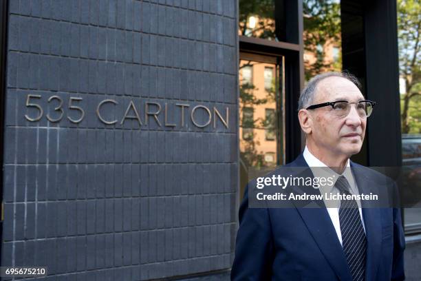 New York City and Atlantic Yards real estate developer Bruce Ratner attends a ribbon cutting ceremony for a new building in the Atlantic Yards...