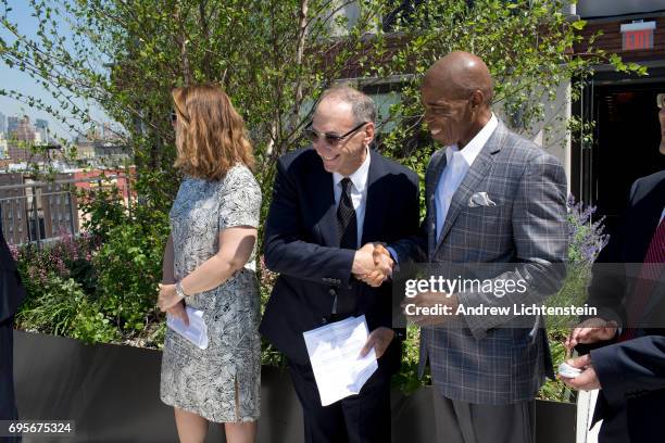 New York City and Atlantic Yards real estate developer Bruce Ratner attends a ribbon cutting ceremony for a new building in the Atlantic Yards...