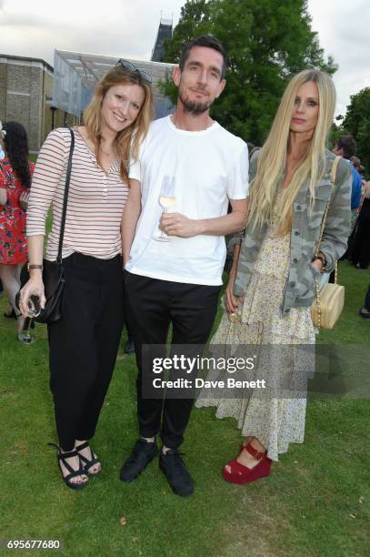 Laura Bailey , Amy Gadney and guest attend the Dulwich Picture Gallery Summer Party at Dulwich Picture Gallery on June 13, 2017 in London, England.