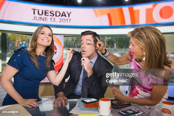 Savannah Guthrie, Carson Daly and Hoda Kotb on Monday, June 13, 2017 --