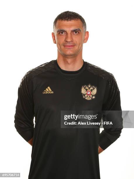 Vladimir Gabulov of Russia during a portrait session at the Lotte Hotel on June 13, 2017 in Moscow, Russia.